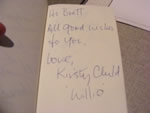 Kirsty Child (Willie Beecham) autograph